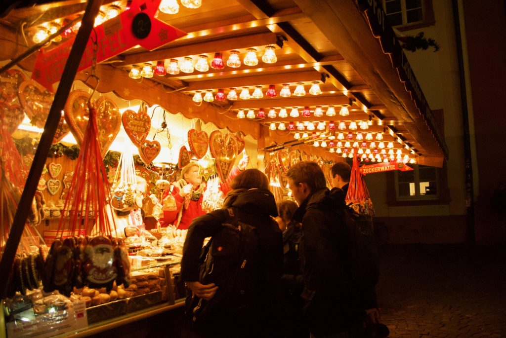 Candy stalls are a regular feature at German Christmas Markets