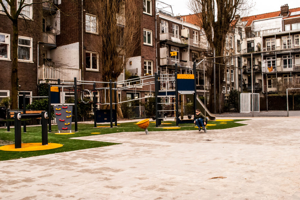 Co-op playground in the centre of Amsterdam