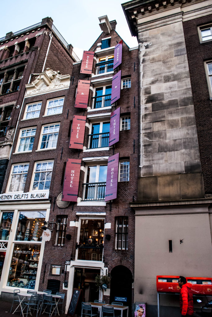 A very skinny hotel in Amsterdam. 