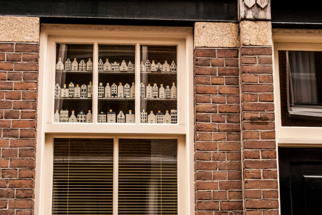 Super cute bottles in an Amsterdam window.